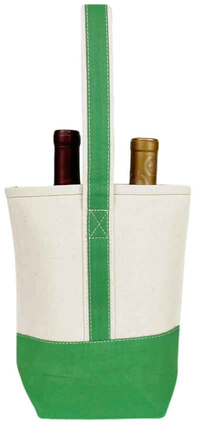 Double Wine Tote Bag: Maroon Red