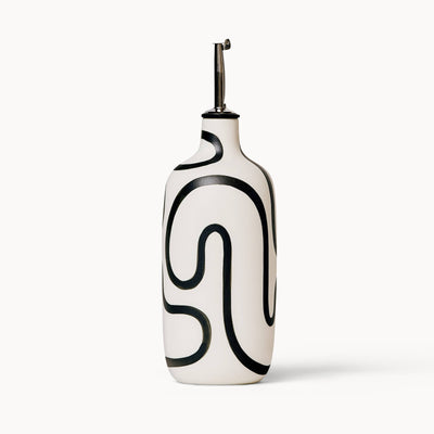 Oil / Vinegar Cruets - Black Outline: Tall