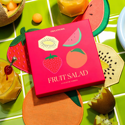 Fruit Salad Cocktail Napkins - Set Of 4