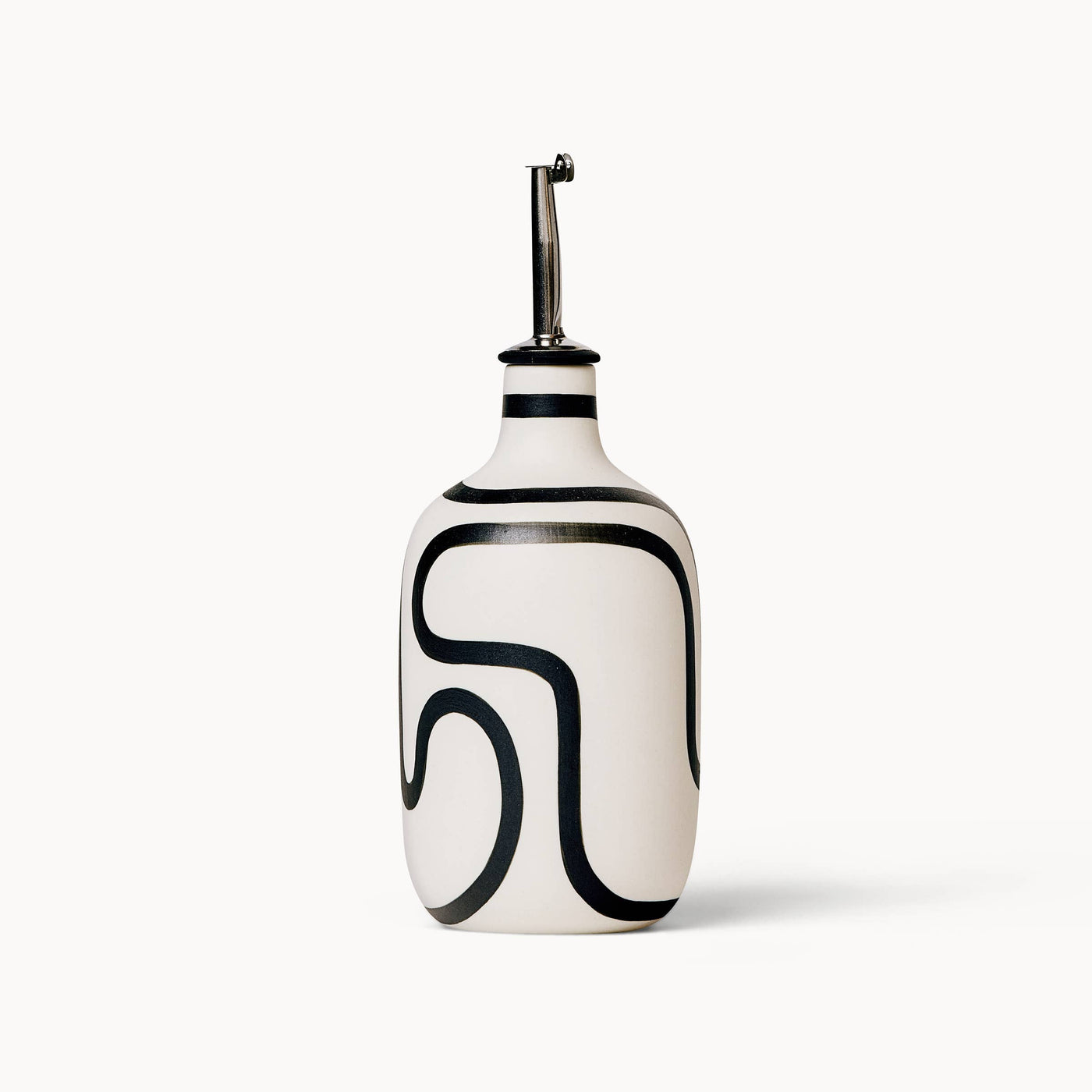 Oil / Vinegar Cruets - Black Outline: Tall