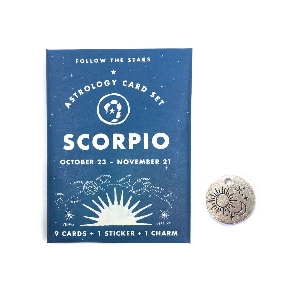 Astrology Card Pack - Scorpio (Oct 23 - Nov 21) - The Grey Pearl