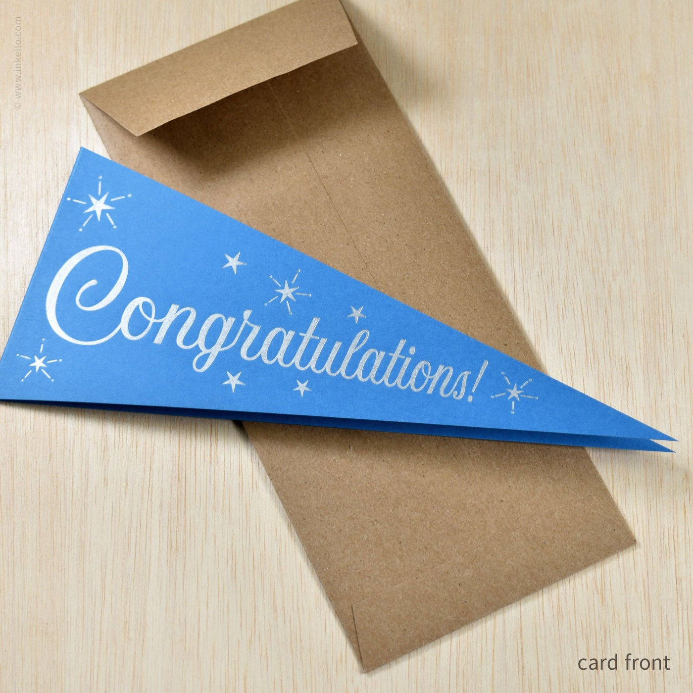 Congratulations Triangular Pennant Card (#530)