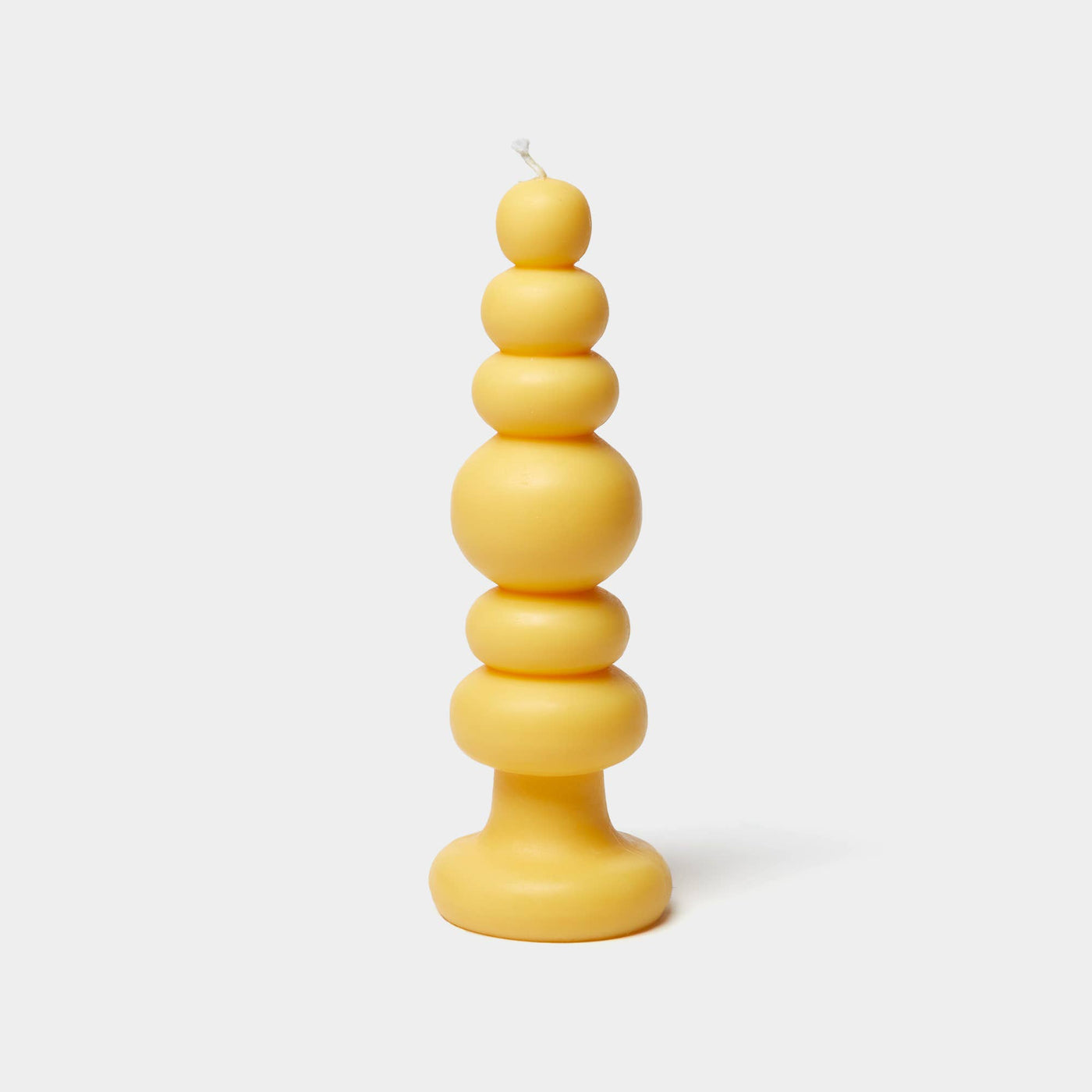Spindle Candle Knubby - Yellow - The Grey Pearl