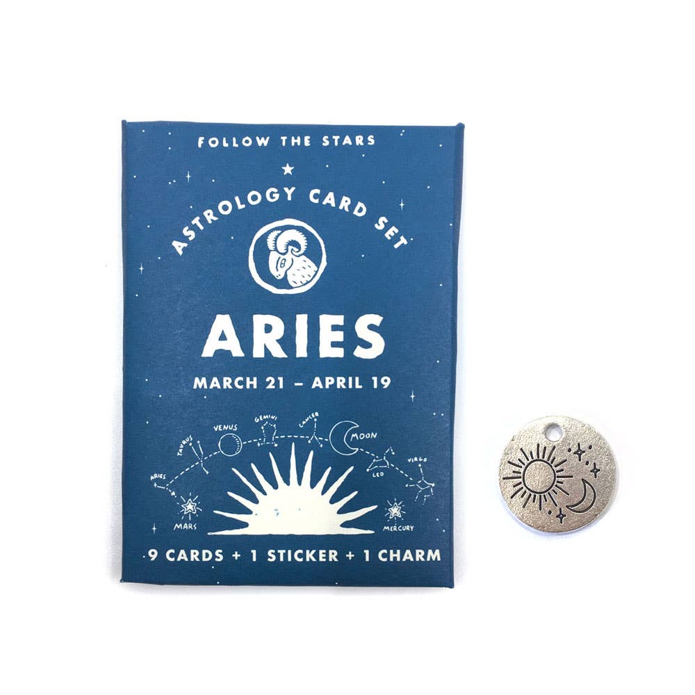 Astrology Card Pack - Aries (Mar 21 - Apr 19) - The Grey Pearl