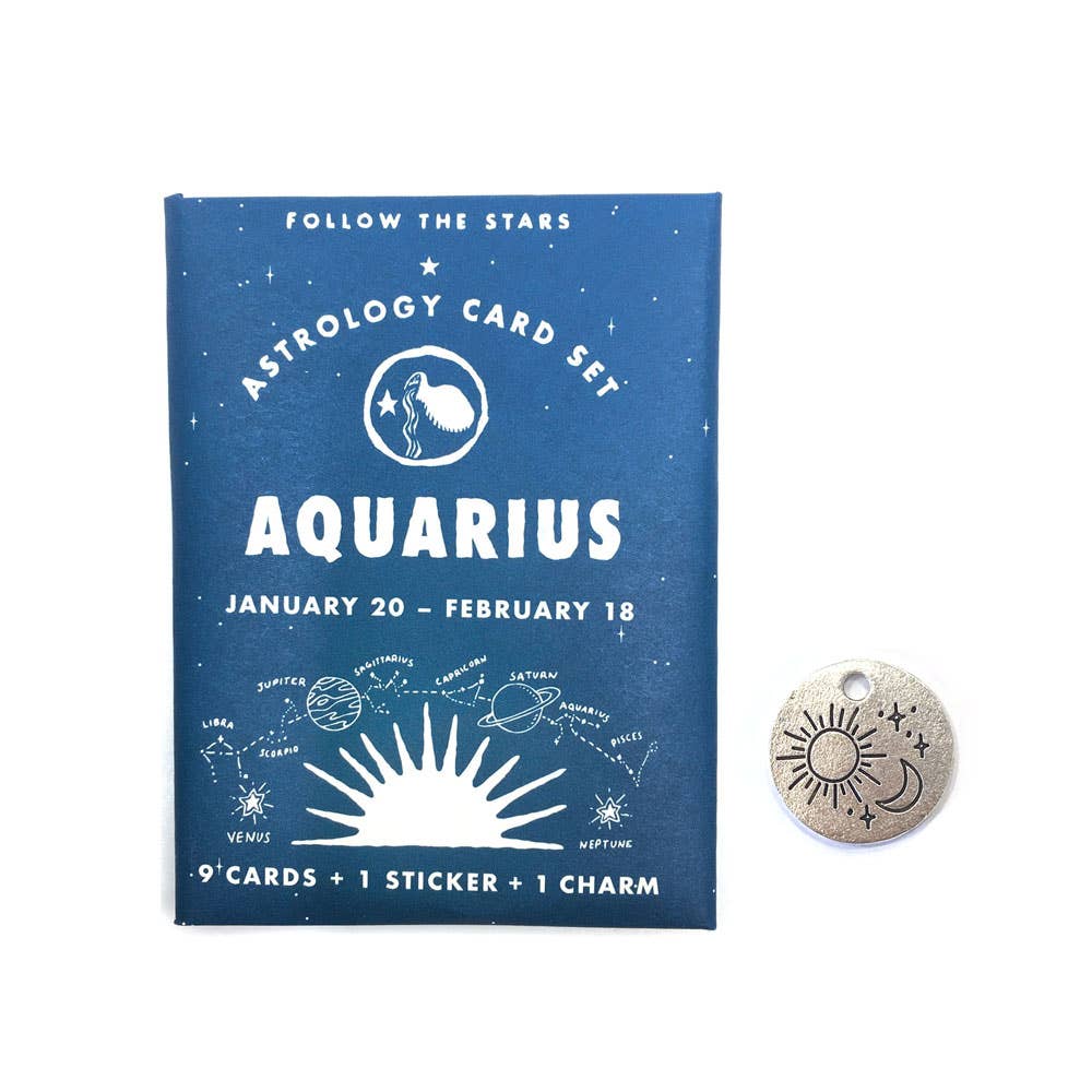 Astrology Card Pack - Aquarius (Jan 20 - Feb 18) - The Grey Pearl