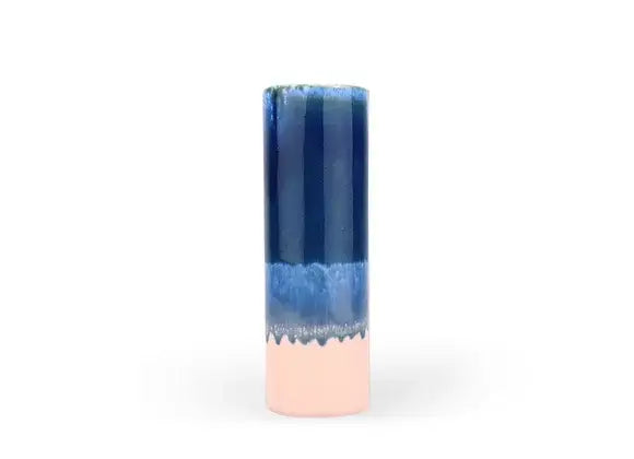 Blue and Pink Lab Cylinder Vase Large