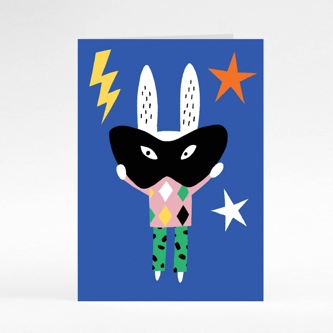 Masked Rabbit card - The Grey Pearl