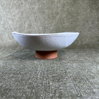 Footed Bowl by Mondays Ceramics - Medium - The Grey Pearl