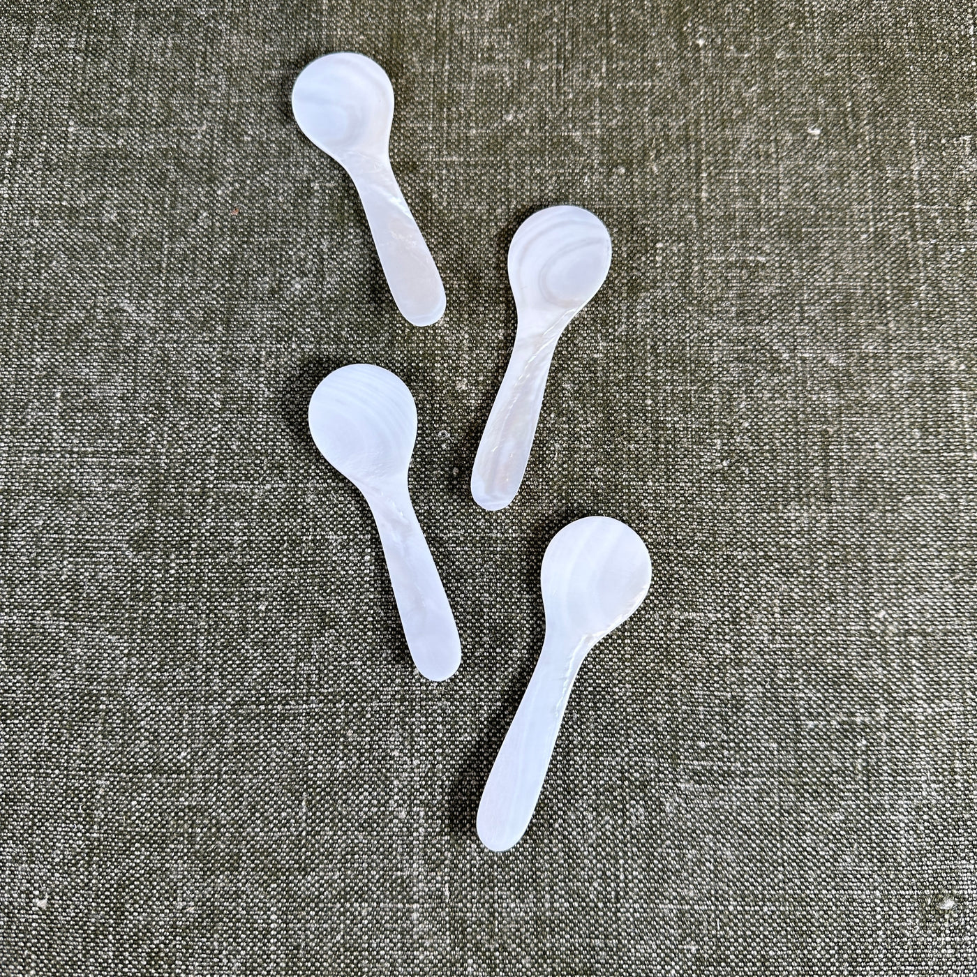 Mother of Pearl Spoons - set of 4 - The Grey Pearl
