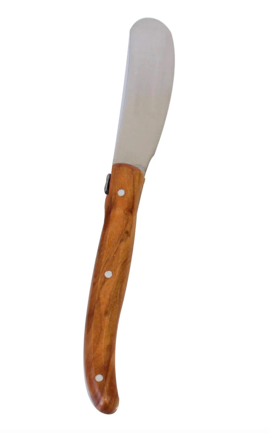 Laguiole Olive Wood Cheese Knife - The Grey Pearl