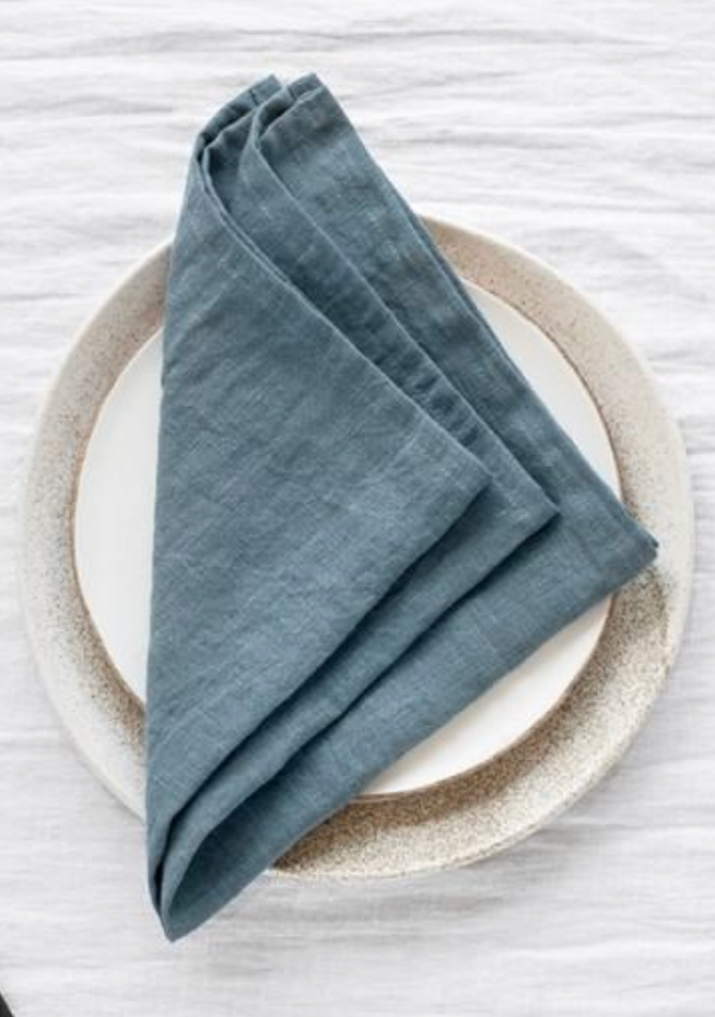 Linen Napkins Set of 2 - The Grey Pearl