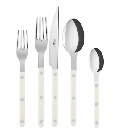 Bistro 5-Piece Place Setting by Sabre Paris - The Grey Pearl