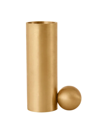 Tall Brass Candle Holder by Oyoy Living Design - The Grey Pearl