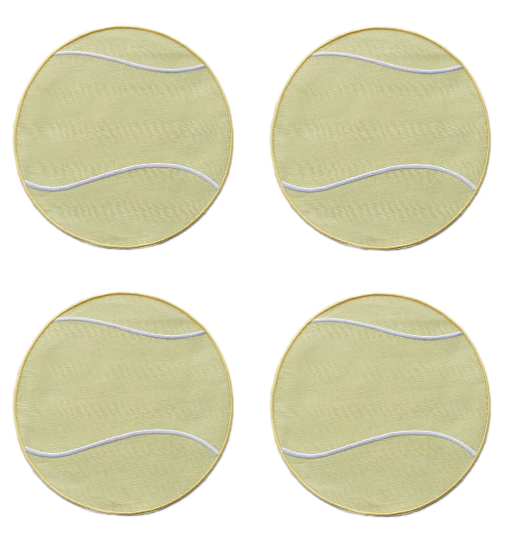 Tennis Ball-Shaped Cocktail Napkins - Set of 4 - The Grey Pearl