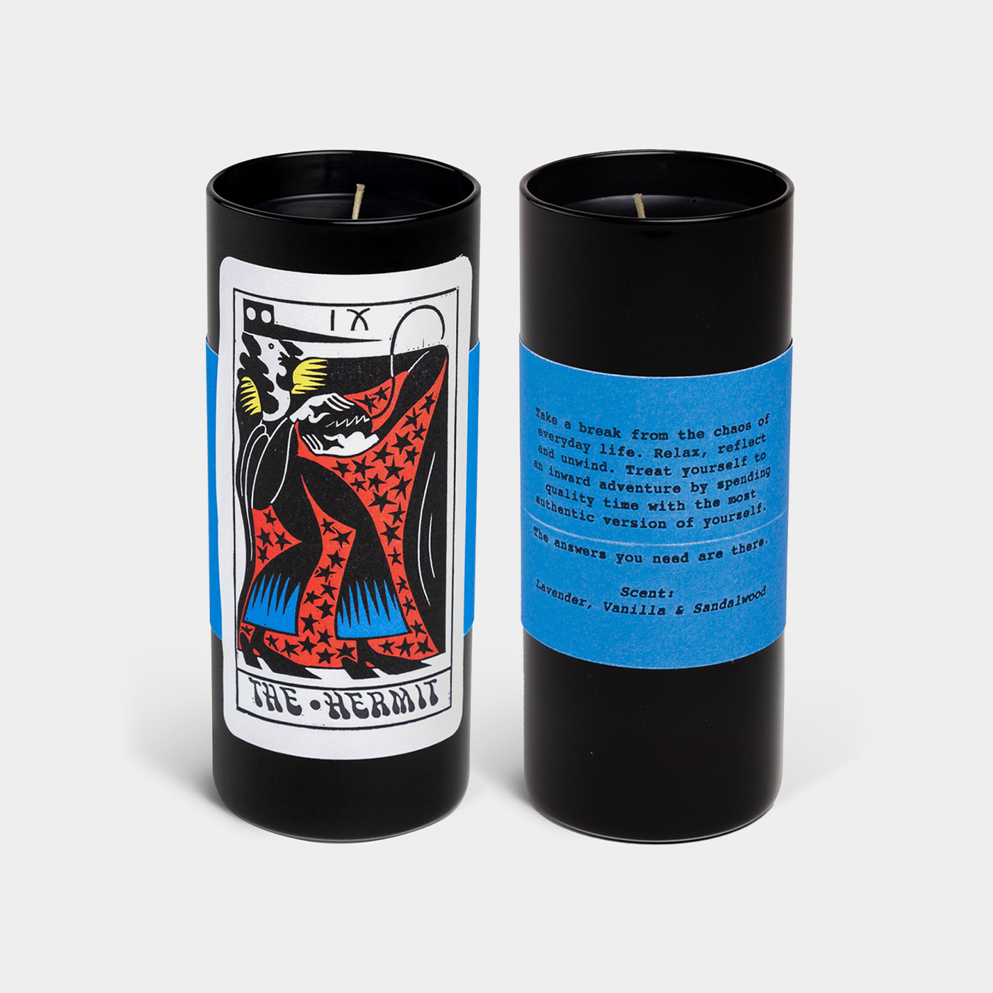 The Hermit Tarot Candle - The Grey Pearl