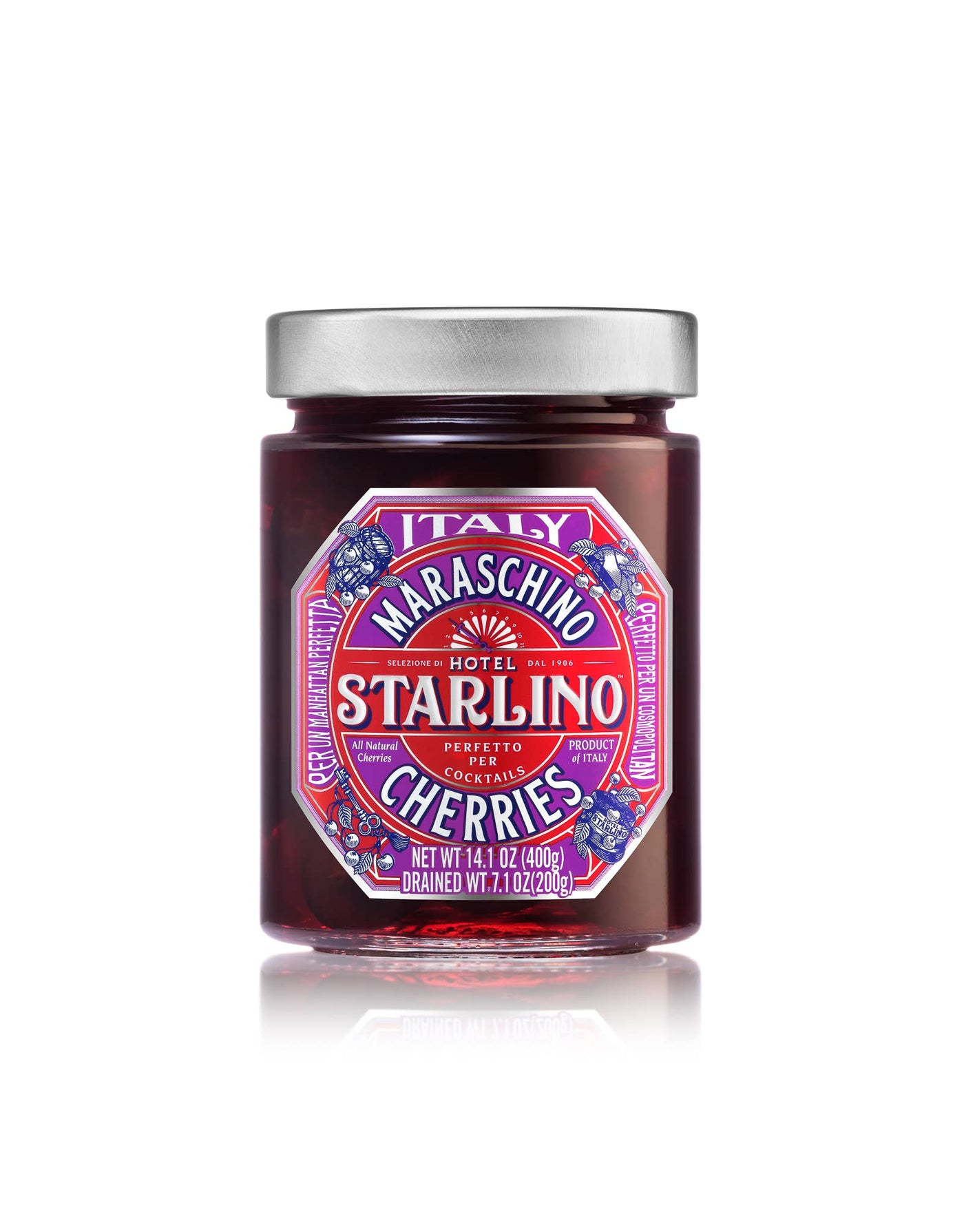 Italian Maraschino Cherries - 400g Jars