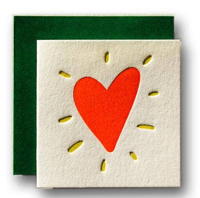 Heart Tiny Card - The Grey Pearl