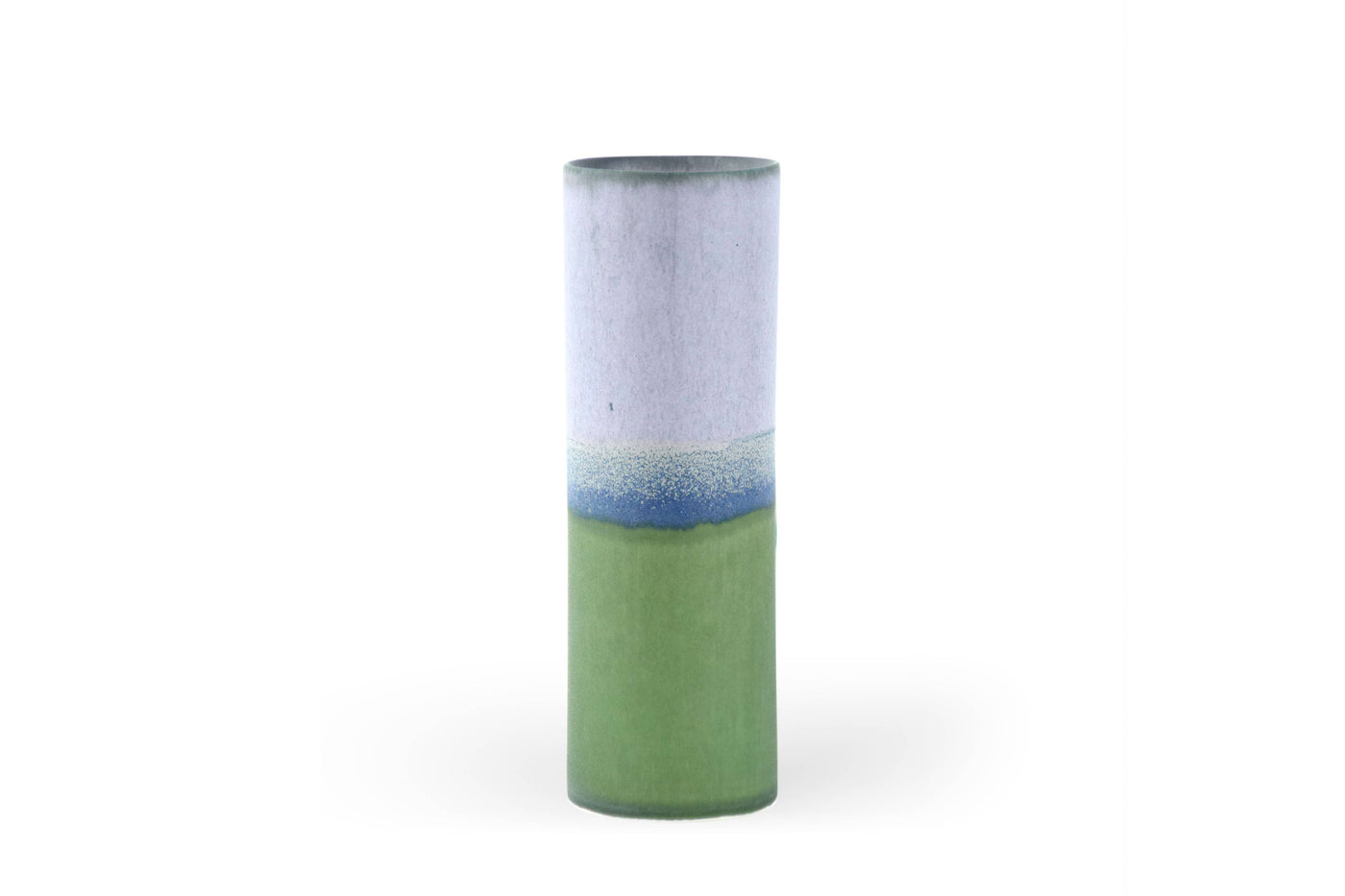 Blue and Green Lab Cylinder Vase Large